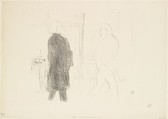 André Antoine and Fermin Gémier in "A Bankruptcy", Henri de Toulouse-Lautrec (French, Albi 1864–1901 Saint-André-du-Bois), Crayon lithograph printed in black ink on wove paper; only state