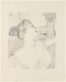 Sybil Sanderson, Henri de Toulouse-Lautrec (French, Albi 1864–1901 Saint-André-du-Bois), Crayon lithograph on china paper