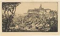 The Certosa, Florence, Donald Shaw MacLaughlan American, born Canada, Etching