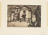 Perugia, Donald Shaw MacLaughlan American, born Canada, Etching; second state of two