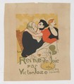 Reine de Joie, Henri de Toulouse-Lautrec (French, Albi 1864–1901 Saint-André-du-Bois), Color lithograph, reduced from poster