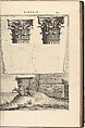 Les dix livres d'Architecture de Vitruve, corrigez et traduits nouvellement en François, avec notes & de figures, Marcus Pollio Vitruvius Italian, Printed book with woodcut illustrations with engraved plates and frontispiece