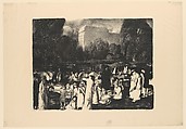 In the Park, Light, George Bellows (American, Columbus, Ohio 1882–1925 New York), Lithograph