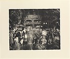 Tennis at Newport, George Bellows American, Lithograph