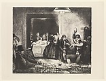 Punchinello in the House of Death, George Bellows American, Lithograph