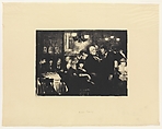 Artists' Evening, George Bellows  American, Lithograph