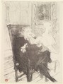 Truffier and Moreno, in Les Femmes Savantes, Henri de Toulouse-Lautrec (French, Albi 1864–1901 Saint-André-du-Bois), Crayon, brush and spatter lithograph with scraper printed in black on wove paper; only state