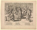 The Dance of the World, Attributed to Pieter Baltens (Netherlandish, Antwerp 1526/27–1584 Antwerp), Engraving; second state of two