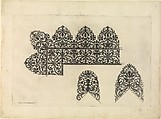 Vari disegni di merletti (page 9r), Bartolomeo Danieli (Italian, active Bologna and Siena 1610–1643), Etching