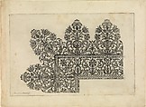 Vari disegni di merletti (page 9r), Bartolomeo Danieli (Italian, active Bologna and Siena 1610–1643), Etching