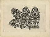 Vari disegni di merletti (page 9r), Bartolomeo Danieli (Italian, active Bologna and Siena 1610–1643), Etching