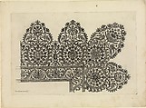 Vari disegni di merletti (page 9r), Bartolomeo Danieli (Italian, active Bologna and Siena 1610–1643), Etching