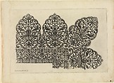 Vari disegni di merletti (page 9r), Bartolomeo Danieli (Italian, active Bologna and Siena 1610–1643), Etching
