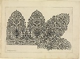 Vari disegni di merletti (page 9r), Bartolomeo Danieli (Italian, active Bologna and Siena 1610–1643), Etching