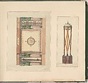 Designs for Furniture, Pierre Antoine Bellangé (French, Paris 1758–1827 Paris), Pen and black ink, graphite, and watercolor