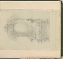 Designs for Furniture, Pierre Antoine Bellangé (French, Paris 1758–1827 Paris), Pen and black ink, graphite, and watercolor