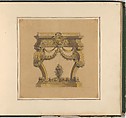 Designs for Furniture, Pierre Antoine Bellangé (French, Paris 1758–1827 Paris), Pen and black ink, graphite, and watercolor