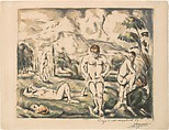 The Large Bathers (Les Baigneurs), Paul Cézanne  French, Color lithograph