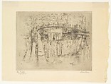 Bridge over Canal, Amsterdam, John Marin American, Etching