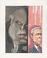 Bush's Voice (Cheney), Siegfried Woldhek  Dutch, Pen and black ink and watercolor