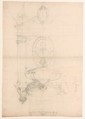 Design for the Tomb of Christophe de Thou (d. 1582), Barthélemy Prieur (French, Berzieux ca. 1536–1611 Paris), Graphite
