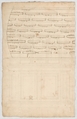 Court Cupboard (recto); Half-page of rectangles, numbered and lettered (verso), Anonymous, French, 16th century, Pen and brown ink