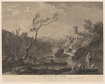Vue Proche du Mont-Ferrat, Jean Jacques Le Veau French, Etching; second state of three