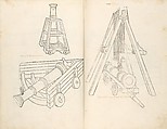 De Re Militari (On the Military Arts), Roberto Valturio (Italian, Rimini 1405–1475 Rimini), Printed book with 82 woodcut illustrations impressed by hand; illuminated initials and descriptive captions also added by hand