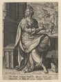 Dialectica, from "Seven Liberal Arts", Johann Sadeler I Netherlandish, Engraving