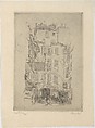 Cour Dragon, Paris, John Marin  American, Etching