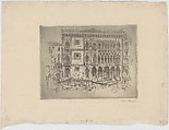 Cà Doro, Venice, John Marin American, Etching