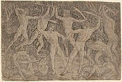 Battle of the Nude Men, Antonio Pollaiuolo (Italian, Florence ca. 1432–1498 Rome), Engraving