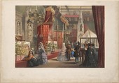 Mediaeval Court: The Great Exhibition of 1851, Joseph Nash British, Hand colored lithograph; proof