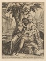 Charity, Goltzius School  Netherlandish, Engraving