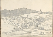 Smaller Italian sketchbook (containing 43 drawings on 44 leaves), Joseph Wright (Wright of Derby) (British, Derby 1734–1797 Derby), Graphite, pen and ink, brush and gray and yellow wash or watercolor