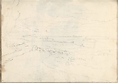Smaller Italian sketchbook (containing 43 drawings on 44 leaves), Joseph Wright (Wright of Derby) (British, Derby 1734–1797 Derby), Graphite, pen and ink, brush and gray and yellow wash or watercolor