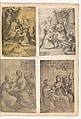 Madonna with Saints, Andrea Schiavone (Andrea Meldola)  Italian, Etching