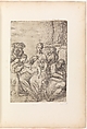 Holy Family with Saint John the Baptist and angels, Andrea Schiavone (Andrea Meldola)  Italian, Etching