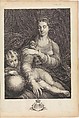 Madonna of the Rose, Johann Christian Teucher  German, Engraving