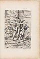 [Four Cupids; Apollo and Daphne in the Background], Anonymous, Italian, 16th to early 17th century  Italian, Engraving