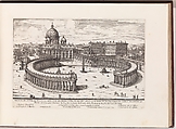 Veduta di Tutta la Basilica Vaticana (...) from: Il Nuovo Teatro delle Fabbriche, et Edificii, in Prospettiva di Rome Moderna (...), Giovanni Battista Falda  Italian, Etching