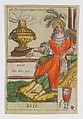 Asie, from the playing cards (for quartets) "Costumes des Peuples Étrangers", Anonymous, French, 18th century French, Etching and hand coloring (watercolor)
