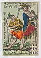 Hab.ts de la Zelande, from the playing cards (for quartets) "Costumes des Peuples Étrangers", Anonymous, French, 18th century  French, Etching and hand coloring (watercolor)