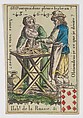 Hab.t de la Russie, from the playing cards (for quartets) "Costumes des Peuples Étrangers", Anonymous, French, 18th century French, Etching and hand coloring (watercolor)