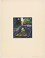 Schlafende Frau (Sleeping Woman), from the series Die Träumenden Knaben (The Dreaming Boys), Written by Oskar Kokoschka (Austrian, Pöchlarn 1886–1980 Montreux), Color lithograph with tempera and gouache