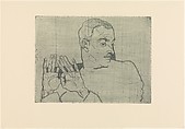 Portrait of Arthur Roessler, Egon Schiele Austrian, Drypoint