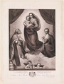 The Sistine Madonna, Johann Friedrich Wilhelm Müller  German, Etching and engraving; fourth state of seven