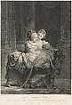 Les Jeunes Soeurs, After Jean Honoré Fragonard (French, Grasse 1732–1806 Paris), Etching, first state