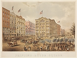 Printing-House Square, New York, Endicott & Co.  American, Colored lithograph