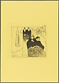 Old Women of Arles, from the Volpini Suite: Dessins lithographiques, Paul Gauguin (French, Paris 1848–1903 Atuona, Hiva Oa, Marquesas Islands), Zincograph on chrome yellow wove paper; first edition